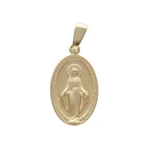 Lovrin Złoty medalik 585 chrzest matka boska cudowna