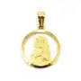 Złoty medalik 585 Chrzest Matka Boska Królowa w kole, Medalik 3.105 Sklep