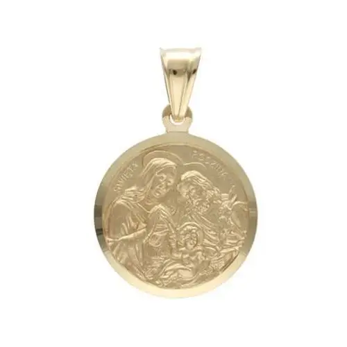 Złoty medalik 585 chrzest świeta rodzina Lovrin