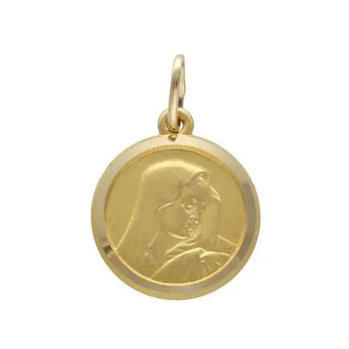 Złoty medalik 585 maryja matka boska chrzest Lovrin