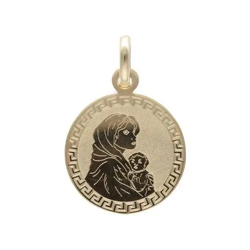 Złoty medalik 585 maryja z jezusem chrzest 1,58g Lovrin