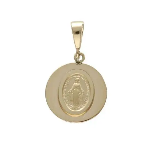Złoty medalik 585 Matka Boska Cudowna Komunia 1,05g, Medalik 5.112