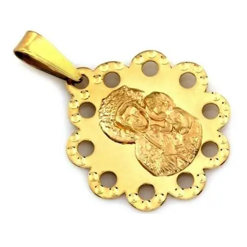 Złoty medalik 585 Matka Boska Częstochowska 0,9g, ZA6121B