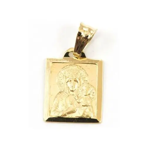 Lovrin Złoty medalik 585 matka boska królowa polski chrzest