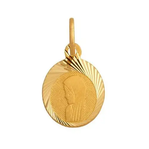 Złoty medalik 585 matka boska na chrzest 0,80g Lovrin