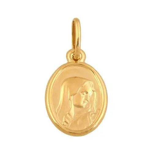 Złoty medalik 585 Matka Boska profil Chrzest 2,00g, 29056