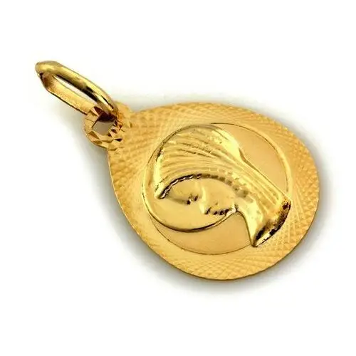 Lovrin Złoty medalik 585 matka boska profil komunia 0,95g