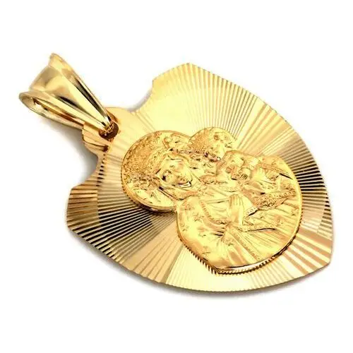 Złoty medalik 585 matka boska tarcza 3,65g Lovrin