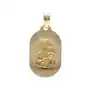 Złoty medalik 585 matka boska w owalu chrzest Lovrin Sklep