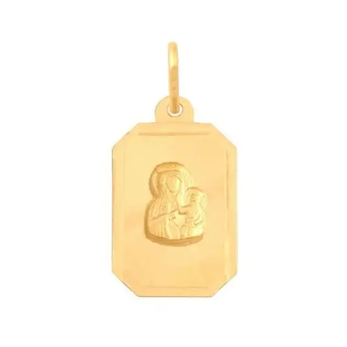 Lovrin Złoty medalik 585 matka boska z dzieciątkiem chrzest 0,90g