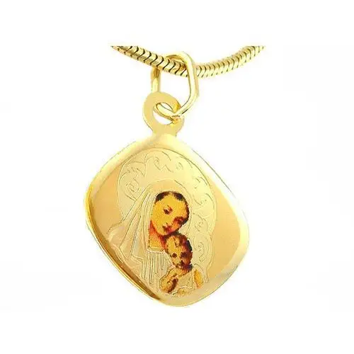 Złoty medalik 585 matka boska z dzieciatkiem gratis Lovrin