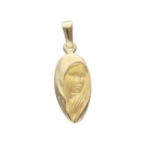 Złoty medalik 585 modląca się Maryja Komunia Chrzest 1,28g