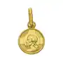 Lovrin Złoty medalik 585 okrągły z jezusem chrzest komunia Sklep