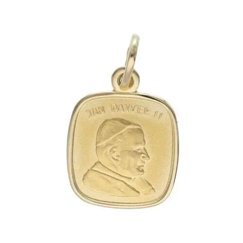 Złoty medalik 585 papież Jan Paweł II Chrzest 1,61g, Medalik 3.127