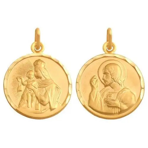 Złoty medalik 585 Popiersie Matki Boskiej 14kt, 35666