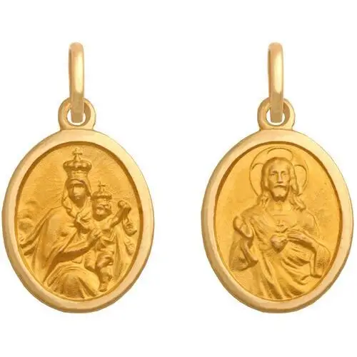 Lovrin Złoty medalik 585 serce pana jezusa chrzest 2,15g
