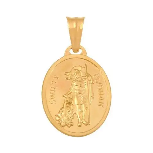 Złoty medalik 585 Święty Florian Chrzest 2,15g, 51899
