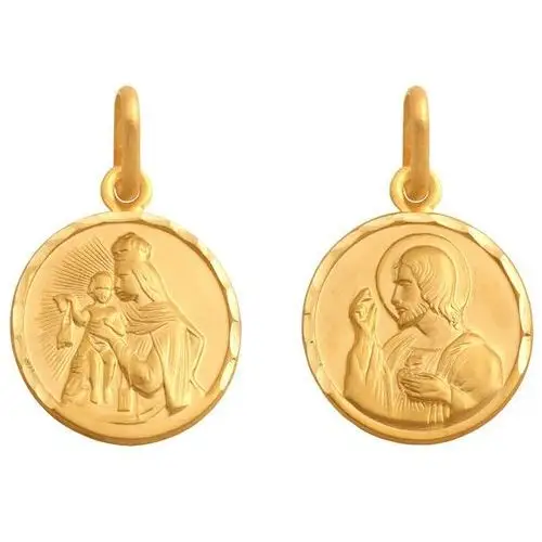 Złoty medalik 585 szkaplerz na komunię 1,10g, 35668