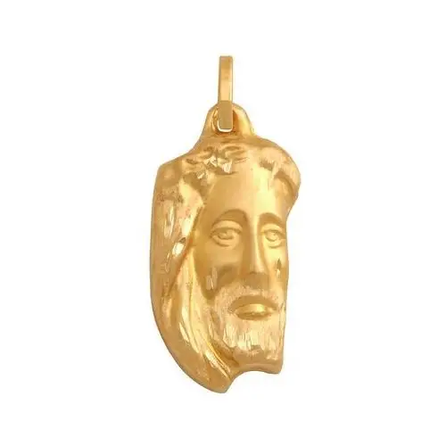 Złoty medalik 585 twarz Jezusa Chrzest 2,80g