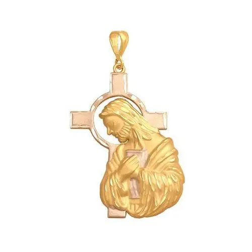 Lovrin Złoty medalik 585 z jezusem i krzyżem 3.7g prezent