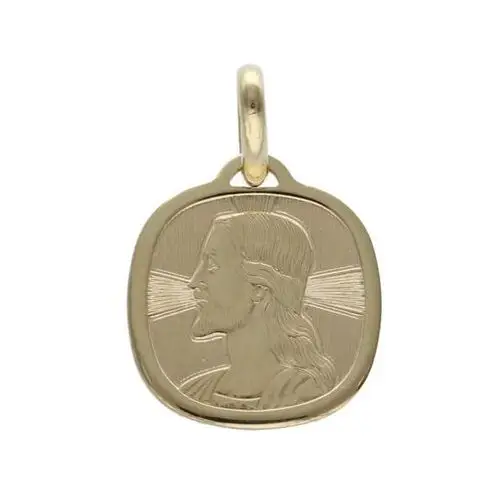 Złoty medalik 585twarz Jezusa Chrzest Komunie 1,5g, Medalik 3.428