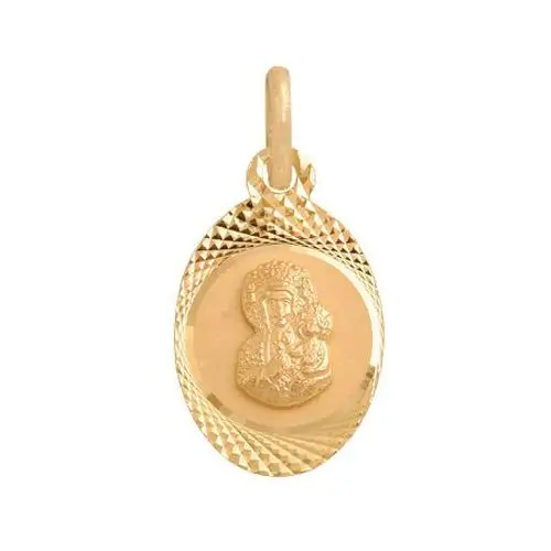 Złoty medalik Matka Boska 585 Częstochwoska, Mv087