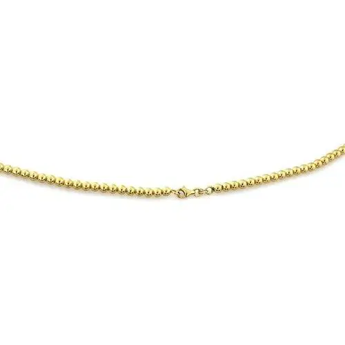 Złoty naszyjnik 585 KULKI z perłą, NA3073 3