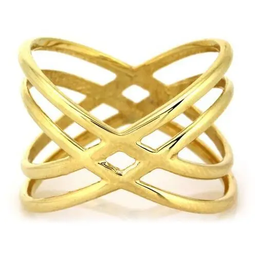 Złoty pierścionek 333 nowoczesny kształt x trendy 3,28 g Lovrin