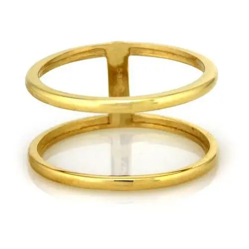 Złoty pierścionek 333 podwójny bez kamieni Lovrin 2