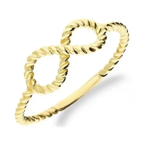 Złoty pierścionek 333 sznur nieskończoność Lovrin