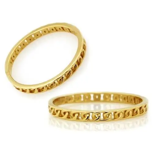 Złoty pierścionek 375 delikatna obrączka Lovrin 3