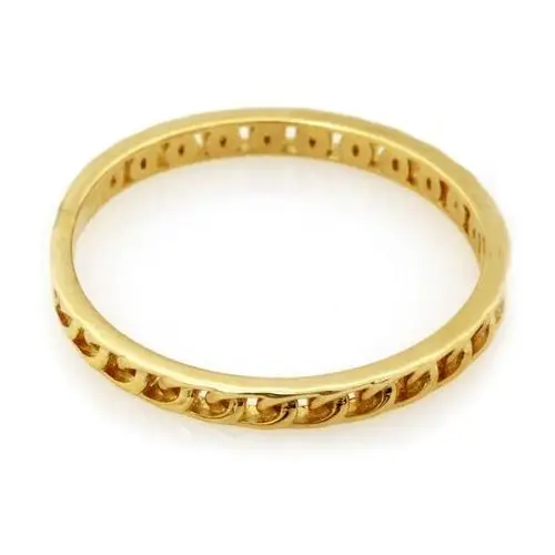 Złoty pierścionek 375 delikatna obrączka Lovrin 2