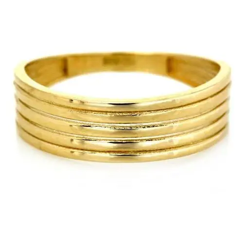 Lovrin Złoty pierścionek 375 obrączkowy zdobiony 1,62g 2