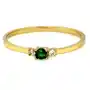 Złoty pierścionek 375 oczko z zieloną cyrkonią 0,78 g, PI6267A Sklep