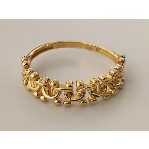 Lovrin Złoty pierścionek 585 ażurowy ornament 2