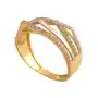 Złoty pierścionek 585 dwa kolory złota 2,30 g Lovrin Sklep