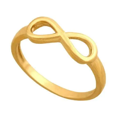 Złoty pierścionek 585 gładka nieskończoność Lovrin