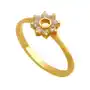Złoty pierścionek 585 kwiat z cyrkoniami 14r Lovrin Sklep