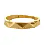 Złoty pierścionek 585 obrączkowy ciosane zdobienie na prezent Sklep