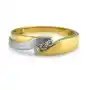 Złoty pierścionek 585 prezent zaręczyny cyrkonie Lovrin Sklep