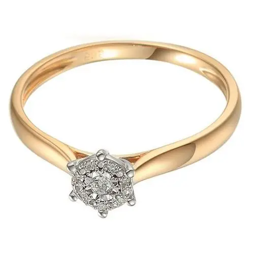 Lovrin Złoty pierścionek 585 z diamentami brylant