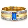 Lovrin Złoty pierścionek 585 z niebieską cyrkonią 3,54g Sklep