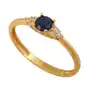 Lovrin Złoty pierścionek 585 zaręczynowy z niebieskim kamieniem 1,05g Sklep