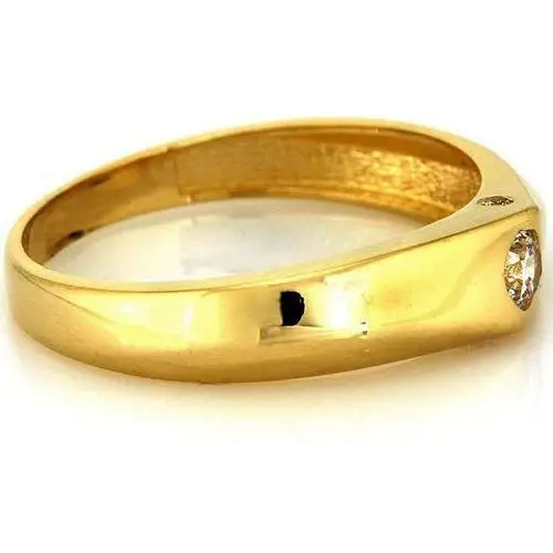 Lovrin Złoty pierścionek 585 złota obrączka z cyrkonią 2