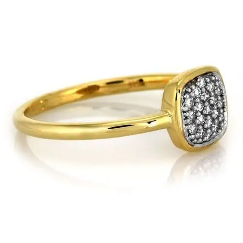 Złoty pierścionek z brylantami 0.10 ct, BPI_2843_B585 3
