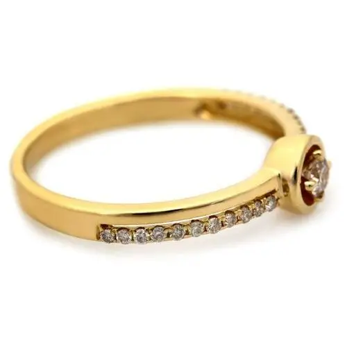 Lovrin Złoty pierścionek z brylantami 0.20 ct 3