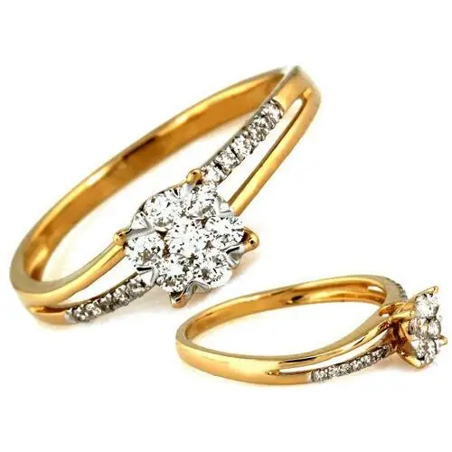 Lovrin Złoty pierścionek z brylantami na zaręczyny na prezent 0.31 ct