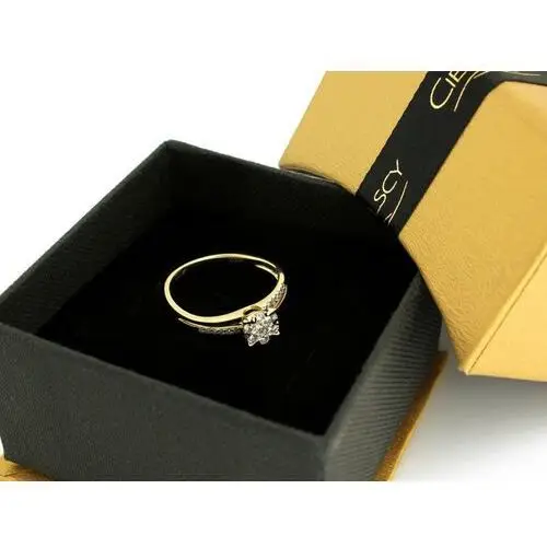 Lovrin Złoty pierścionek z brylantami na zaręczyny na prezent 0.31 ct 5
