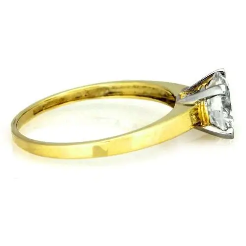Złoty pierścionek zaręczynowy 333 z cyrkonią 1,38 g 3