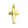 Złoty trójkątny krzyż 585 krzyżyk w 3D na komunie Sklep